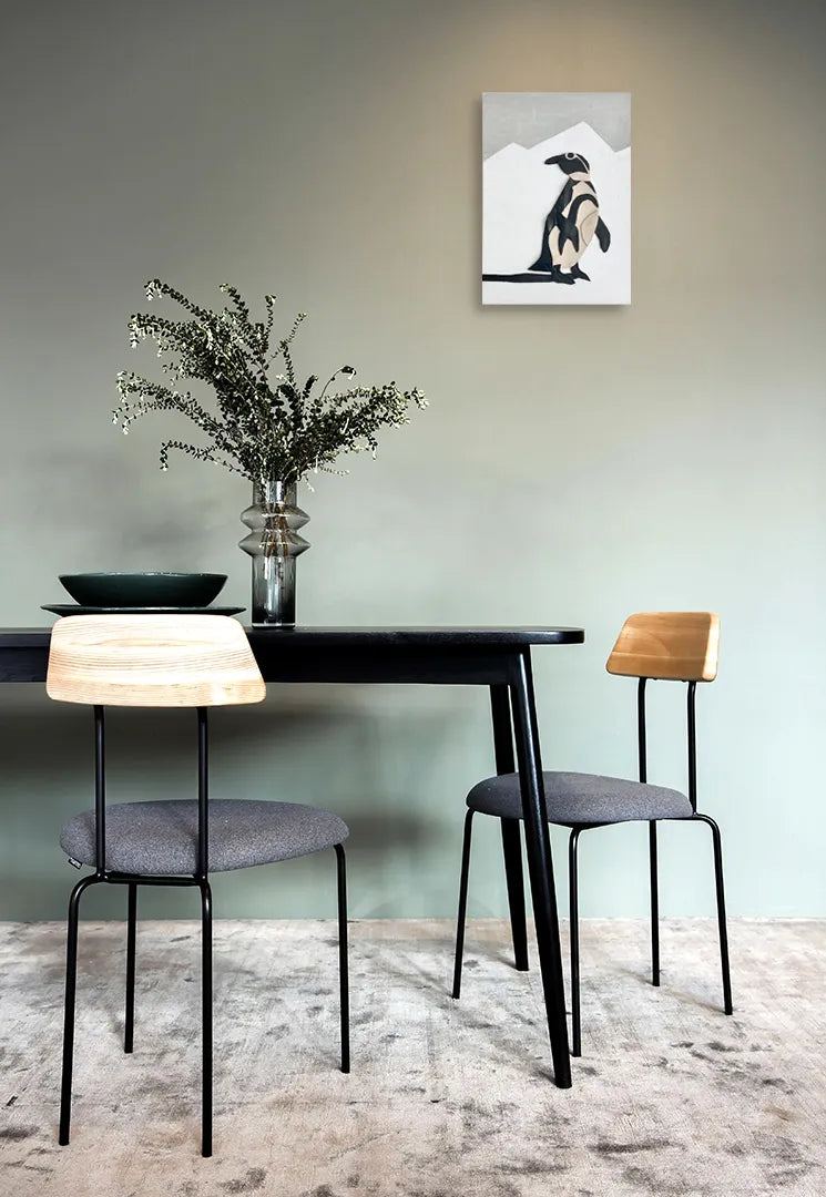 leather collage(penguin)