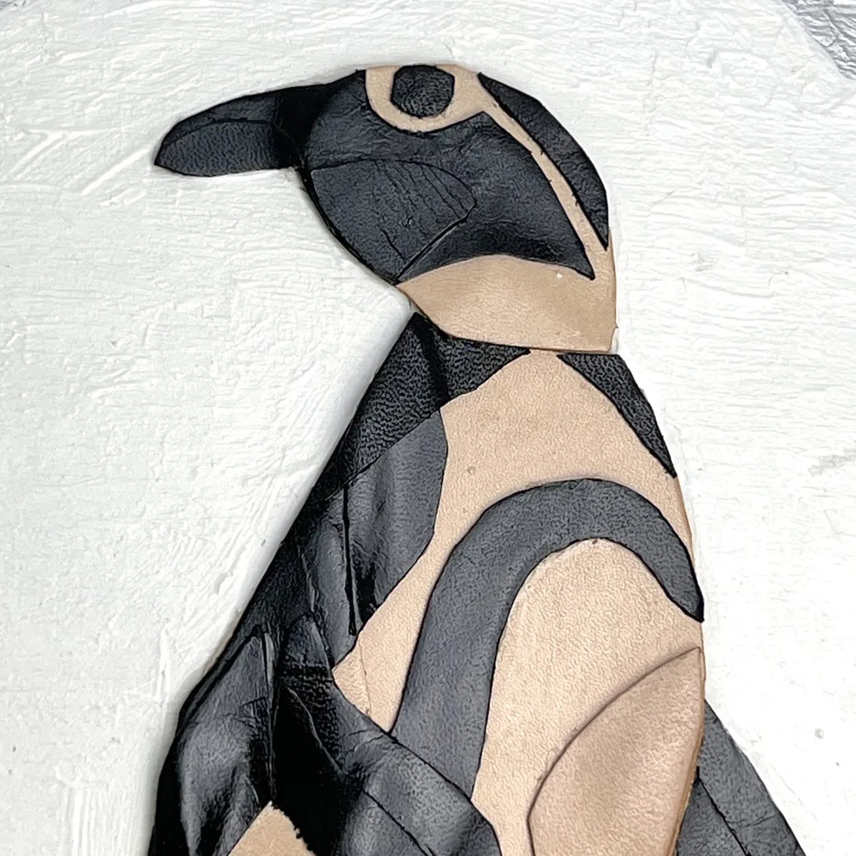 leather collage（penguin）